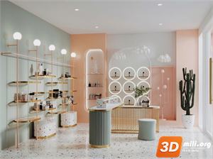 Cosmetic Store Skp Files 